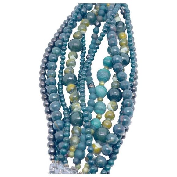 STEPHEN DWECK OOAK Luxury Y2K Jadeite Hematite Jade Designer Bracelet Signed - Picture 12 of 12